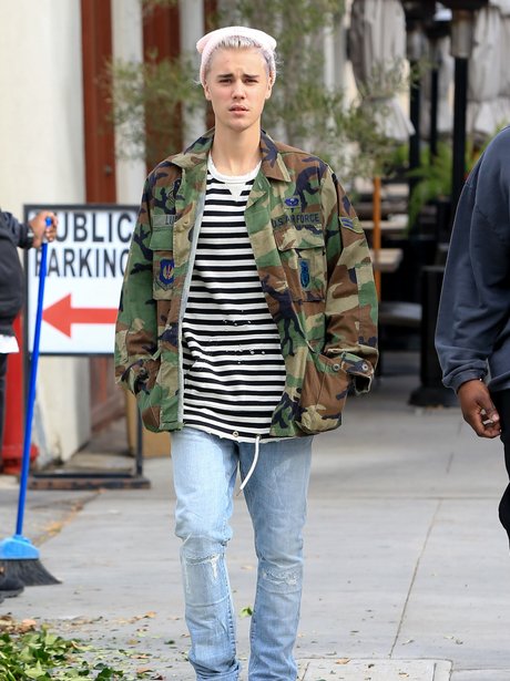 Justin Bieber is seen in Los Angeles, California