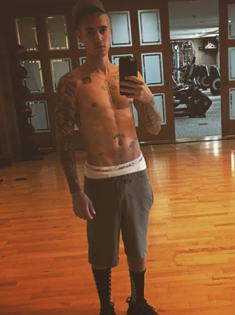 Justin Bieber Topless Instagram