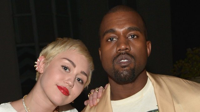 Miley Cyrus with Kanye West