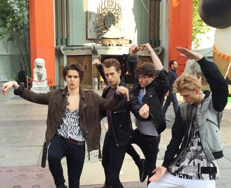 The Vamps getting rock out a bit of #KungFuPanda 3