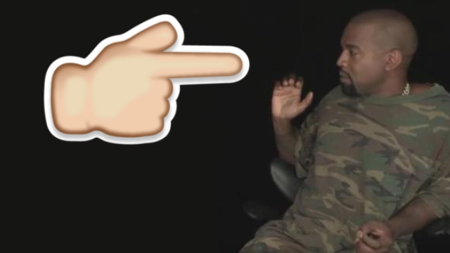 Kanye West Finger Emoji