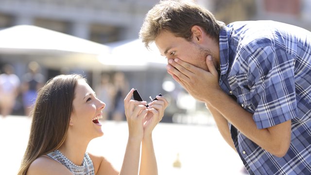 Woman Proposing