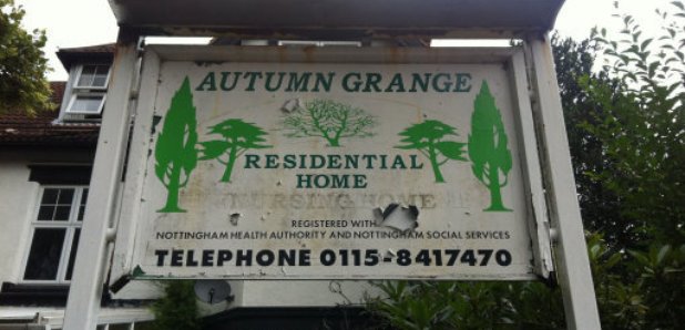 Autumn grange care home sign nottingham