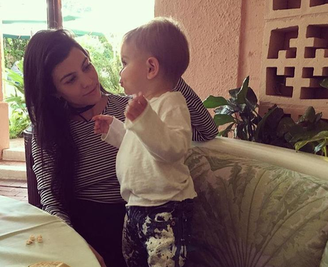 Kourtney Kardashian takes son, Reign for lunch dat