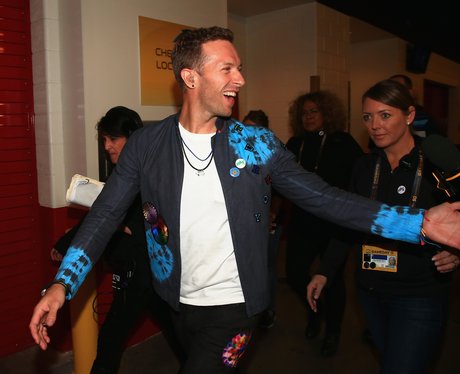 Coldplay Chris Martin Super Bowl 2015 arrival