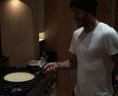 david beckham pancake day