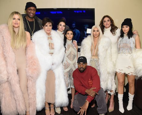 Kim Kardashian and Kanye West and family
