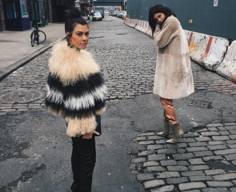 Kourtney and Kylie in New York