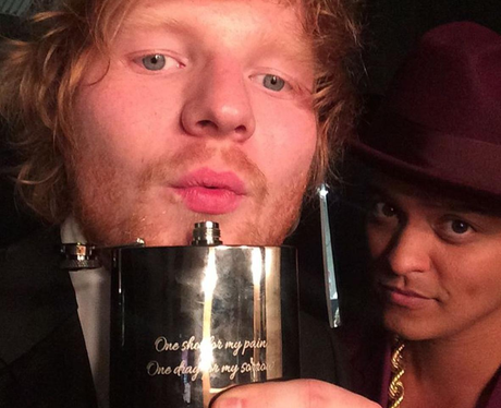 Ed Sheehan Bruno Mars Grammy Awards