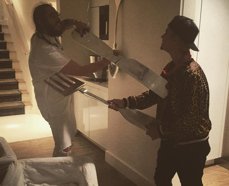 Justin Bieber has massive cutlery fight
