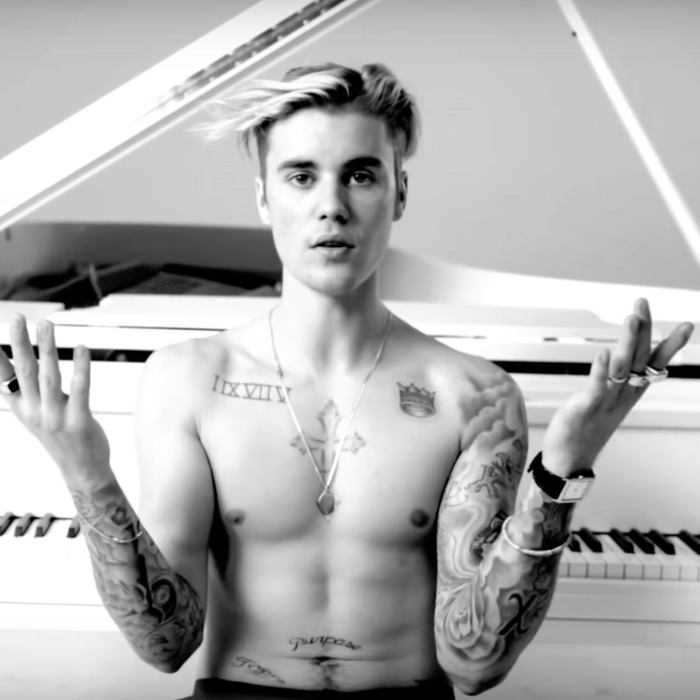Justin Bieber TattooFree Look is Flawless in Anyone MV  JRL CHARTS
