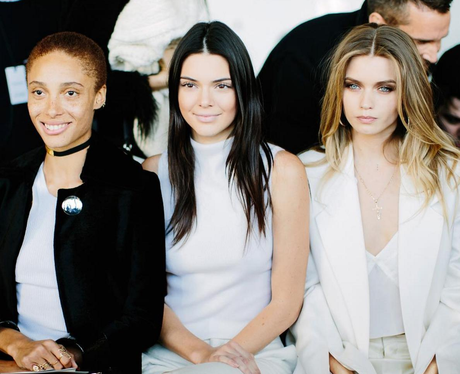 Kendall Jenner sits FROW at Calvin Klein