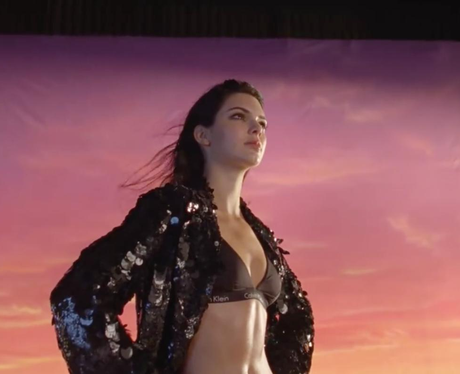 Kendall Jenner wows in BTS video for new Calvin Kl