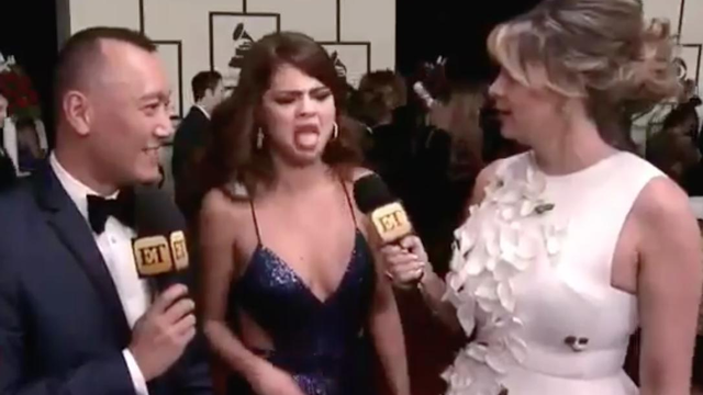 Selena Gomez Awkward Grammys