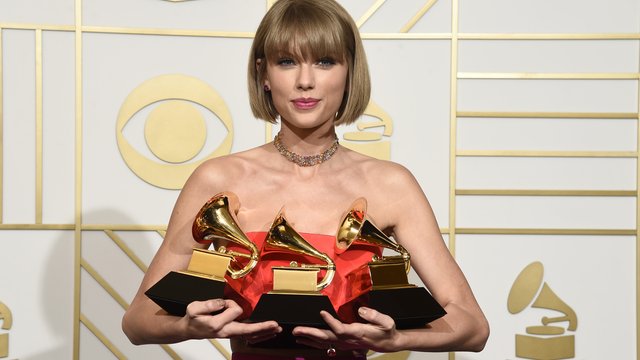 Taylor Swift GRAMMY Awards 2016 win