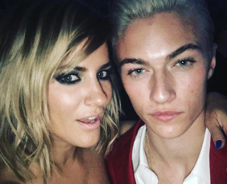 Caroline Flack and Lucky Blue Smith The Brits 2016