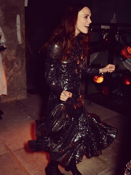 Kiera Knightley dances at Erdem party
