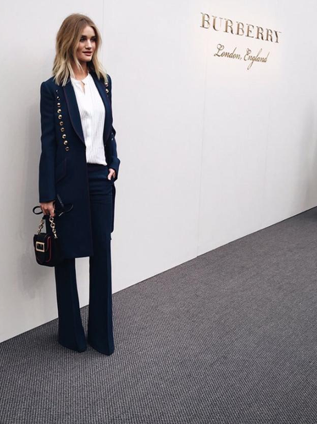Rosie Huntington Whiteley stuns in tailored suit a