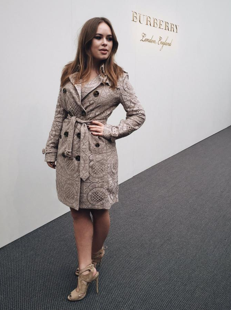 Tanya Burr at Burberry AW16