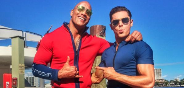 Zac Efron Dwayne The Rock Johnson Baywatch 