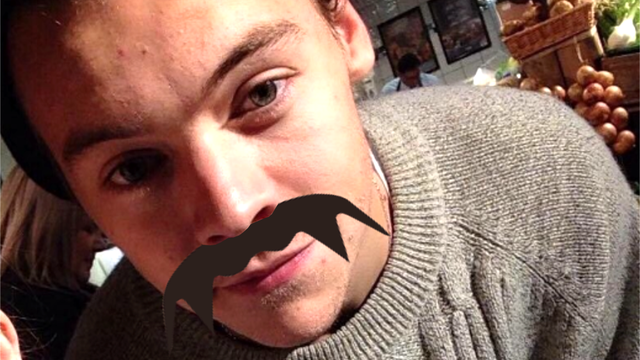 Harry Styles Moustache