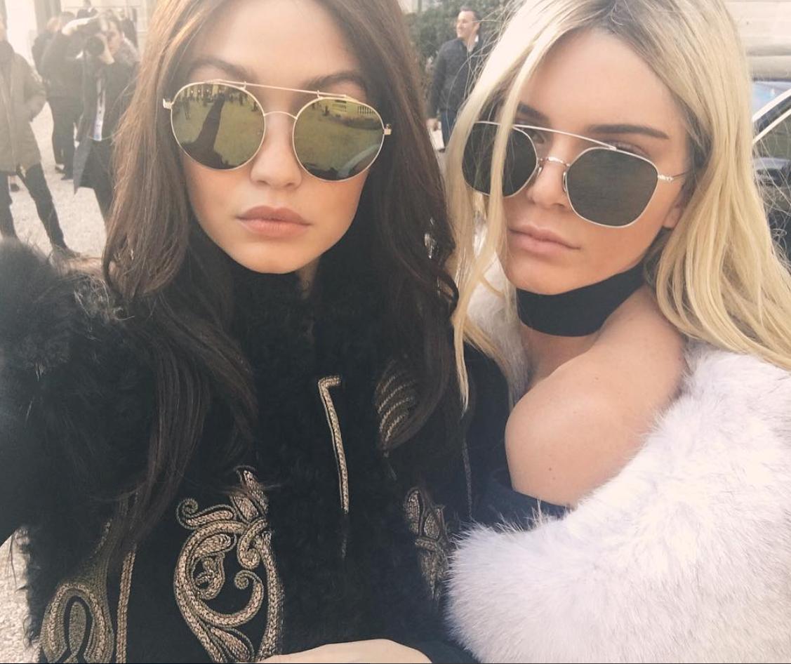 Kendall and Gigi swap hair colours