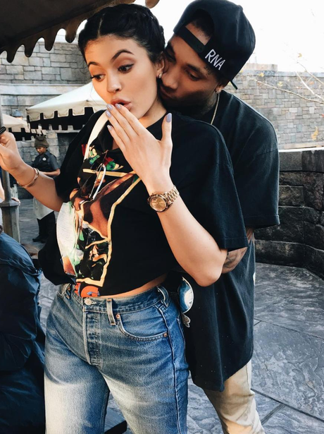 Kylie Jenner and Tyga cosy up