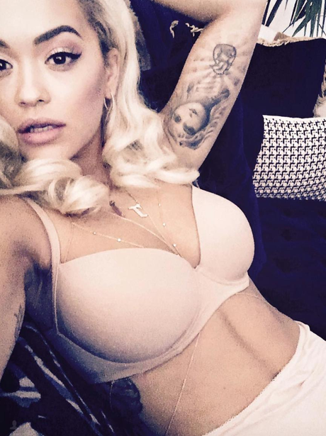 Rita Ora in her underwear