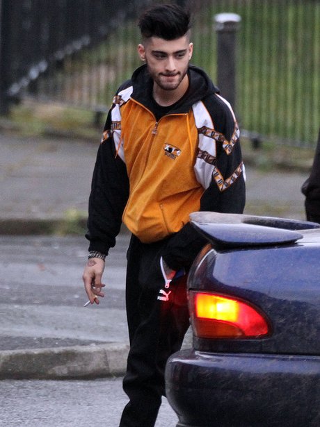 Zayn Malik on set of new music video in Manchester