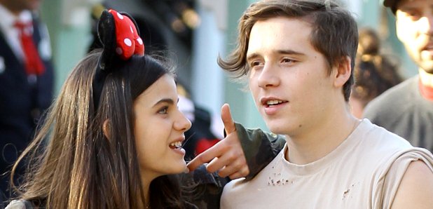 Brooklyn Beckham and Sonia Ben Ammar in Disney