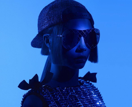 Cara Delevingne poses for Chanel