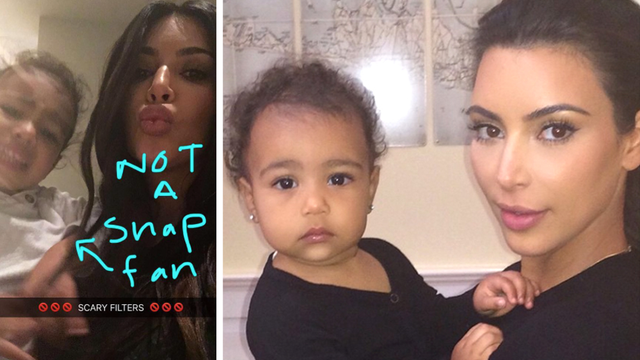 Kim Kardashian North Snapchat