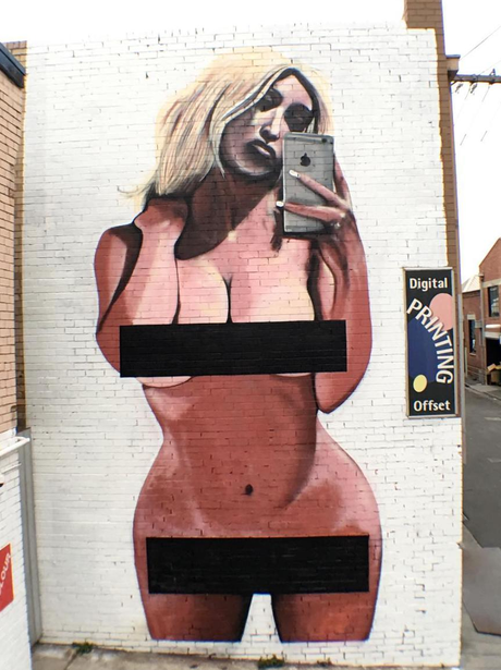 Kim Kardashian's naked selfie has been turned into
