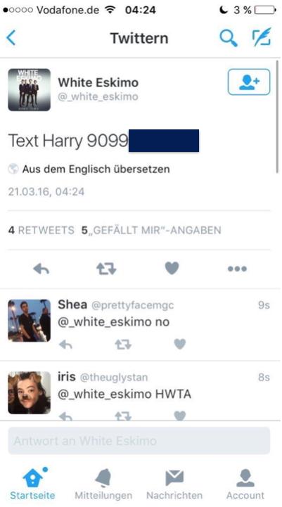 Harry Styles Leaked Number