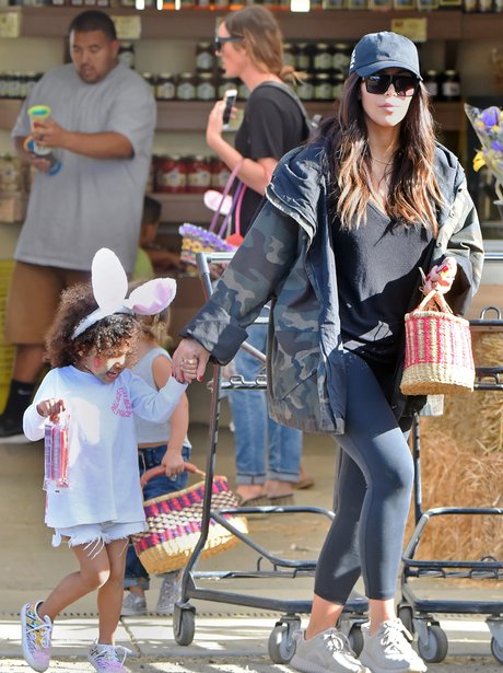 Kim Kardashian takes North West out for an early E