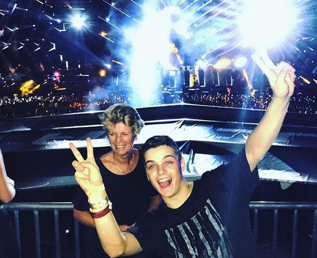 Martin Garrix takes his Mum to a gig