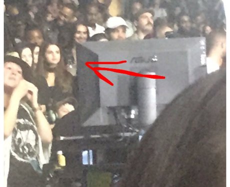 Selena Gomez was spotted at Justin Bieber's gig