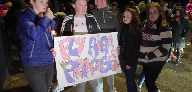Vigil for Paige Doherty in Clydebank
