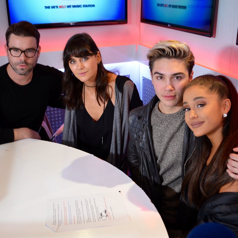 Dave, George and Lilah with Ariana Grande