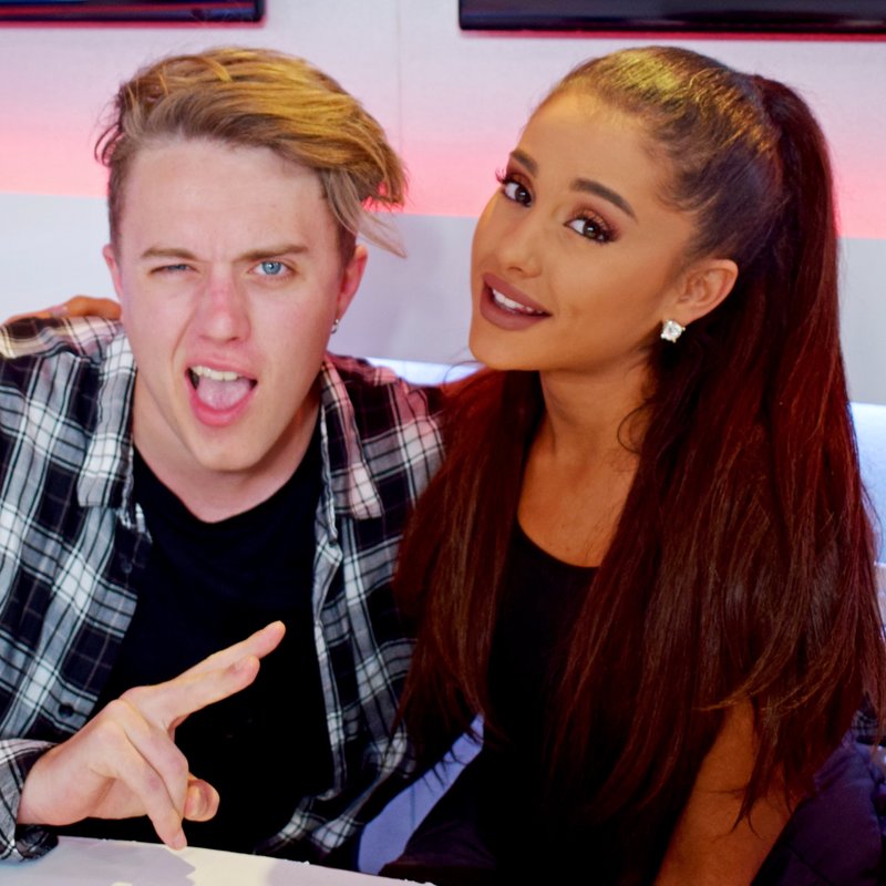 Roman Kemp and Ariana Grande