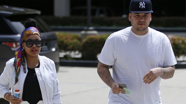 Blac Chyna and Rob Kardashian step out for the fir