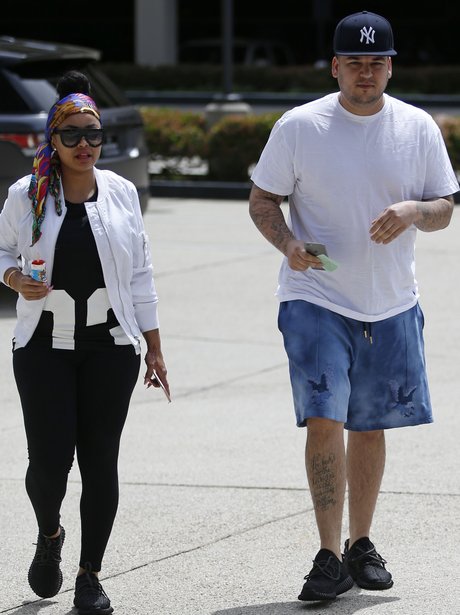 Blac Chyna and Rob Kardashian step out for the fir