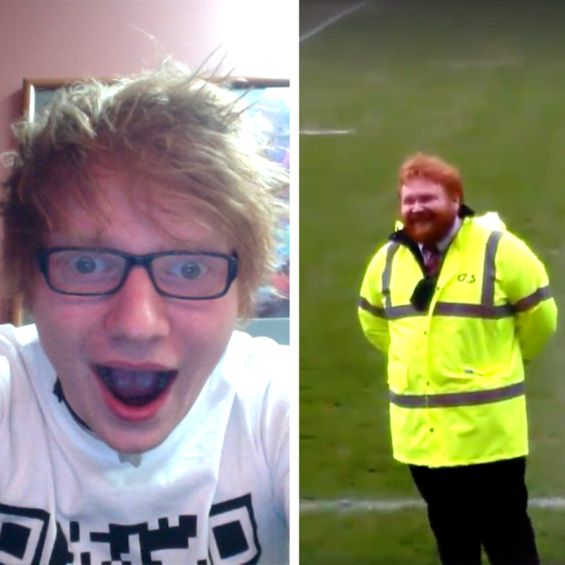 Ed Sheeran Rugby Steward