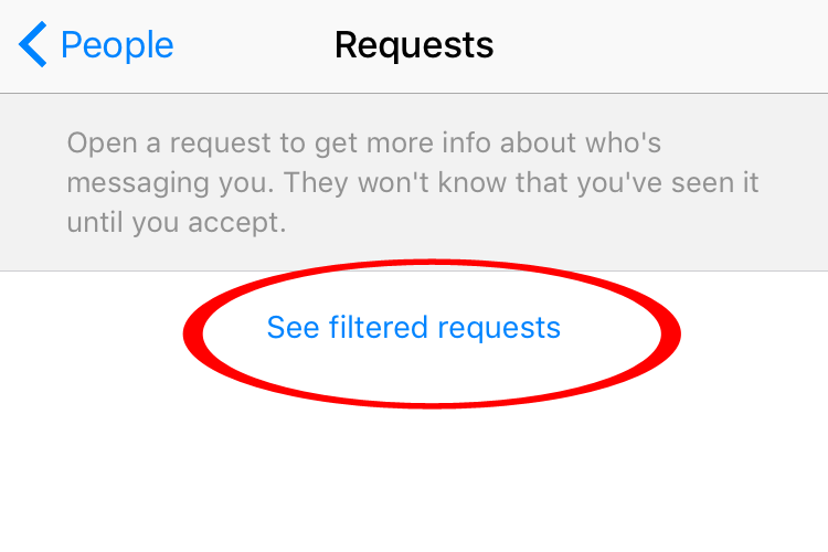 filtered requests