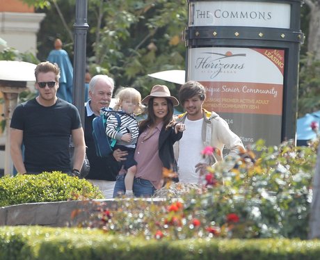 Louis Tomlinson with step-dad, Grandad, sister and