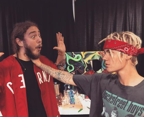 Justin Bieber and Post Malone