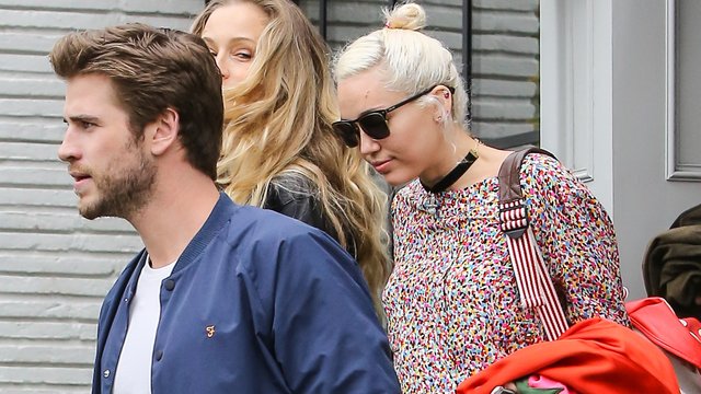 Miley Cyrus and Liam Hemsworth spotted for the fir