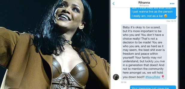 Rihanna Has Secretly Been Dming A Gay Fan To Help Them