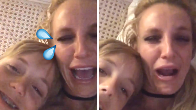 Britney Spears Crying Instagram Cheese