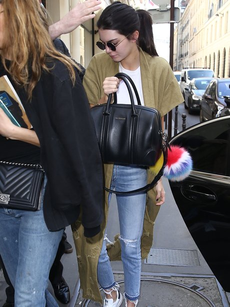 Kendall Jenner heads to Chanel in Paris